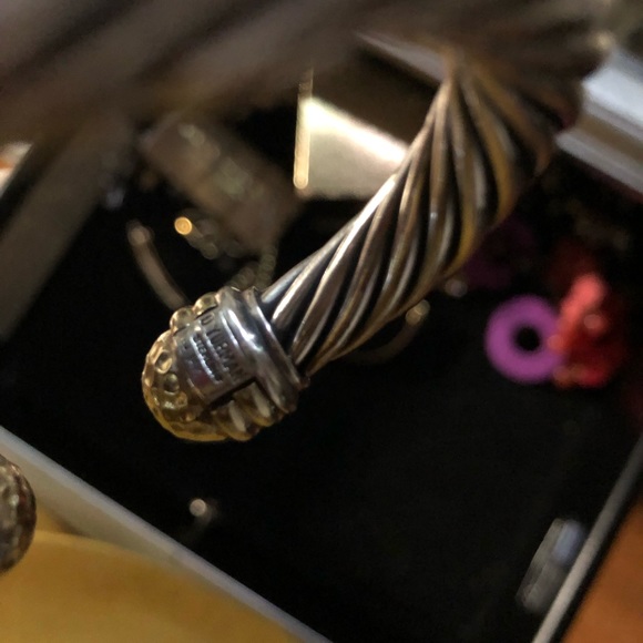 David Yurman Cable Classics bracelet with 14k gold - Picture 6 of 8